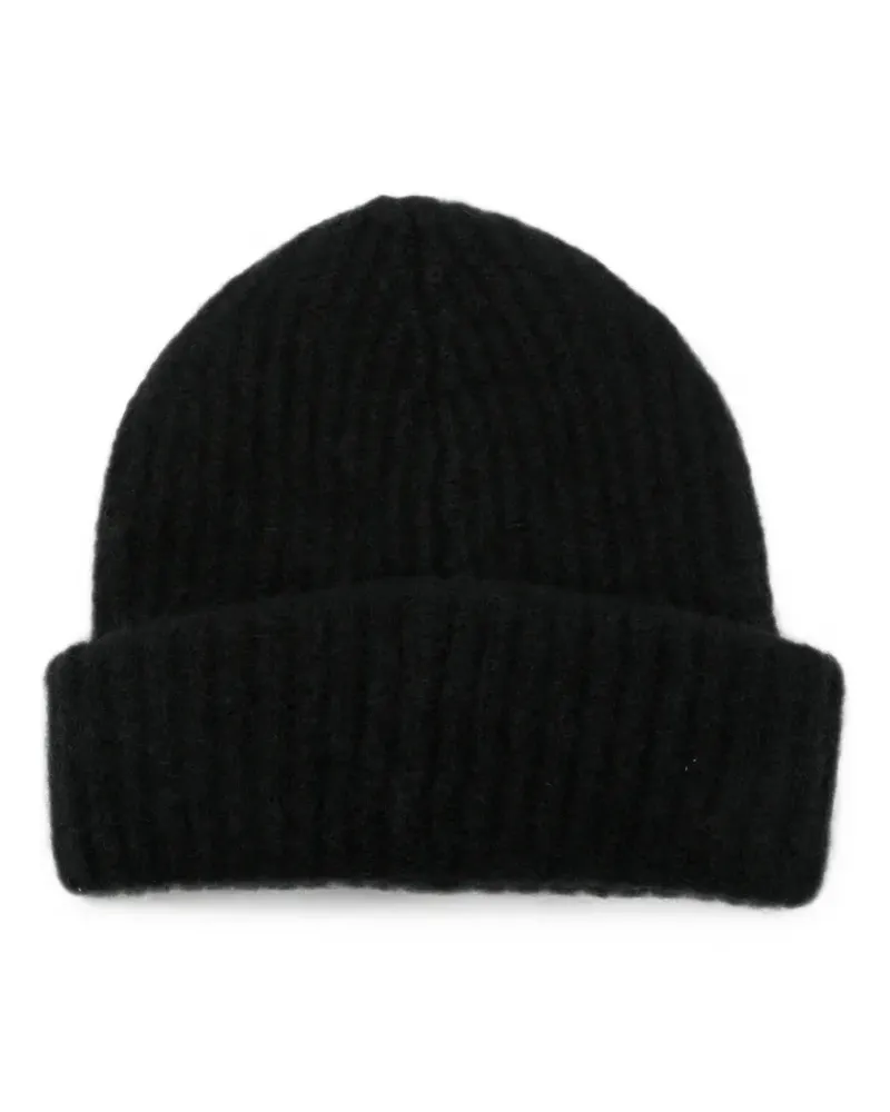 Roberto Collina ribbed-knit beanie hat - Schwarz Schwarz