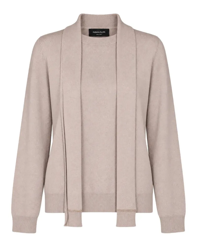 Fabiana Filippi Pullover im Layering-Look - Nude Nude