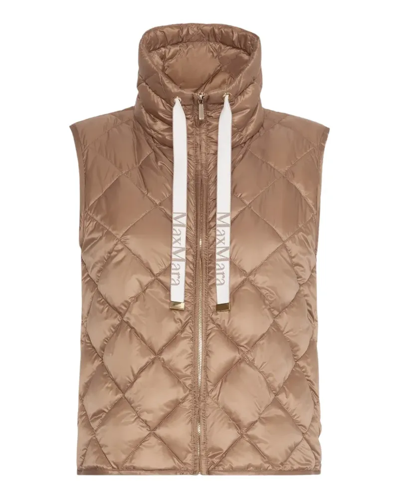 Max Mara quilted drawstring gilet - Braun Braun