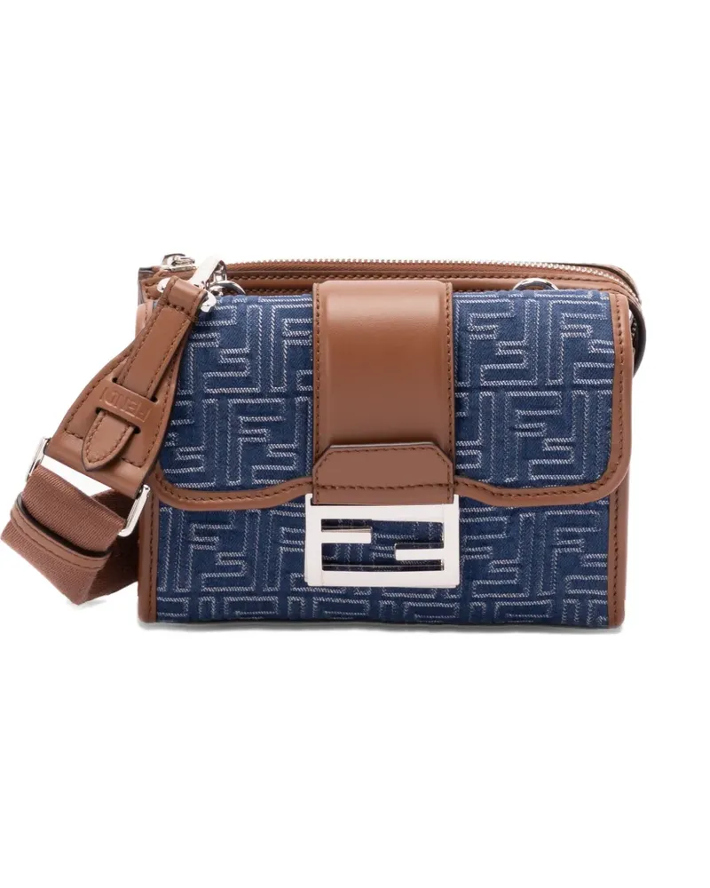 Fendi Umhängetasche aus Logo-Jacquard - Blau Blau