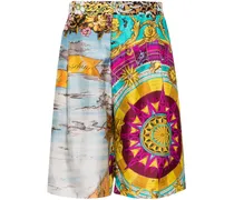 Shorts aus Seide mit Print - Mehrfarbig