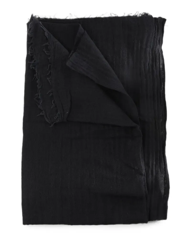 Rick Owens frayed scarf - Schwarz Schwarz
