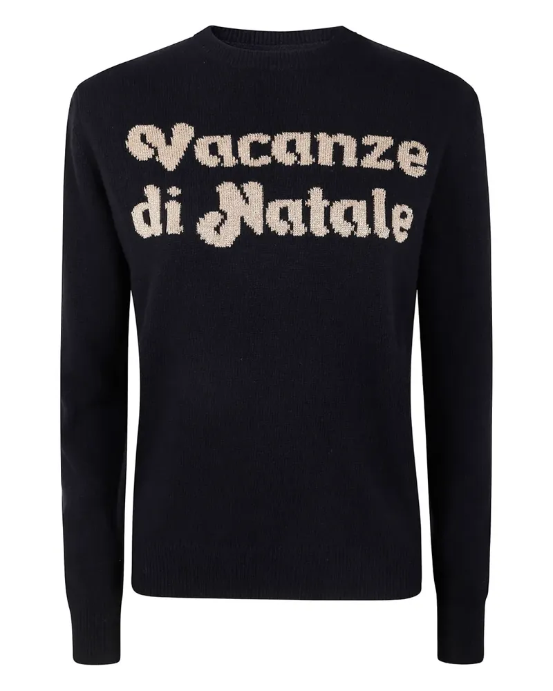 MC2 Saint Barth Pullover mit Logo - Schwarz Schwarz