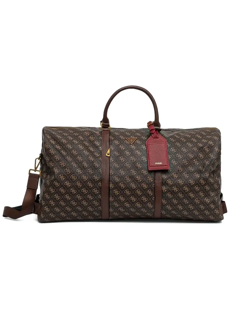 Guess Pisa Reisetasche mit 4G-Schild - Braun Braun