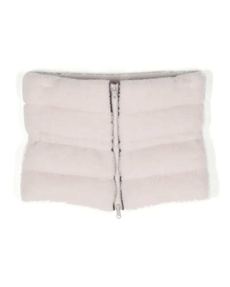 Brunello Cucinelli Schal mit Fleece-Textur - Weiß Weiß