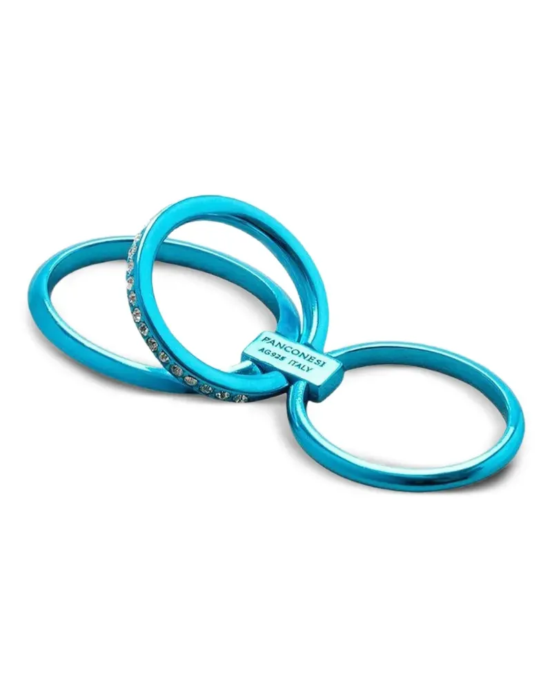 PANCONESI Solar Crystal Ring - Blau Blau