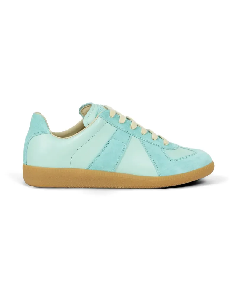 Maison Margiela Replica suede-panelled sneakers - Blau Blau