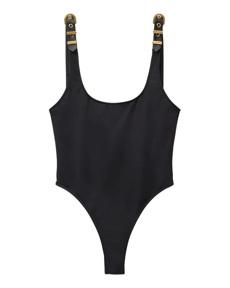 Versace Klassischer Badeanzug - Schwarz Schwarz