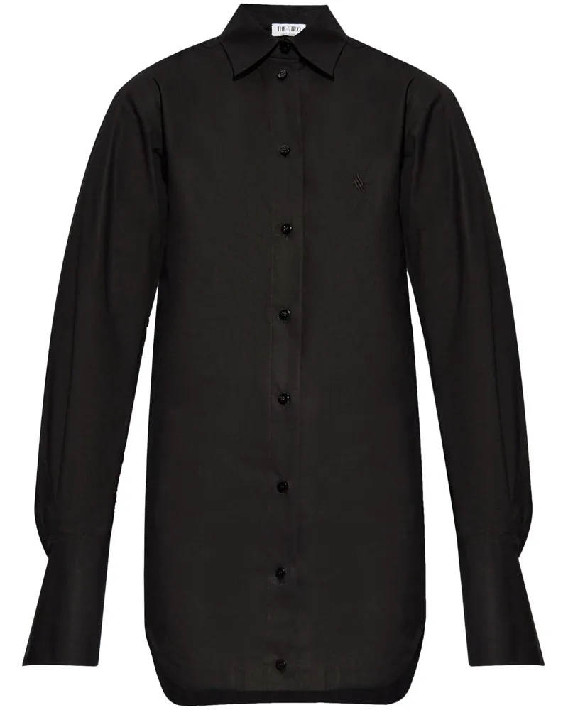 ATTICO Hemdkleid mit Knopfverschluss - Schwarz Schwarz