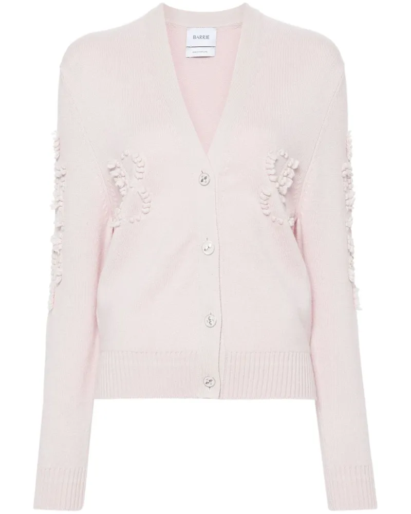Barrie Kaschmir-Cardigan mit Logo - Rosa Rosa