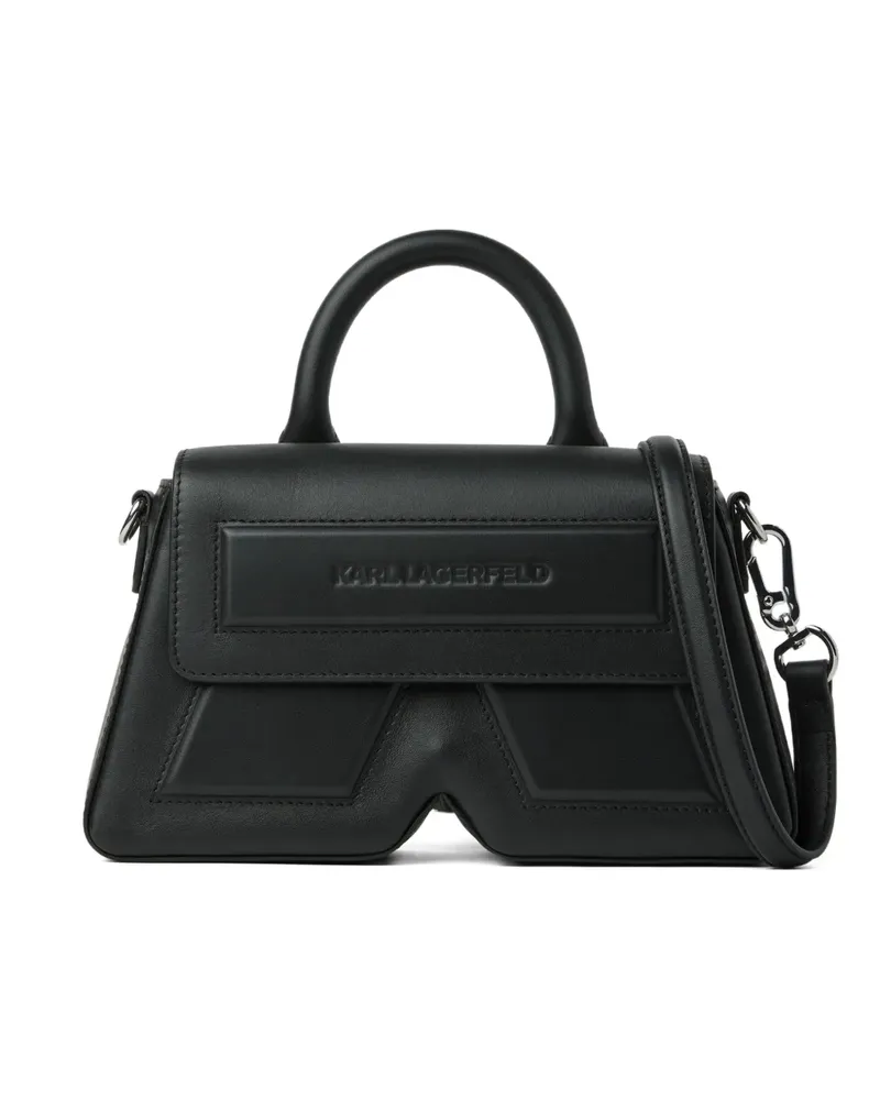 Karl Lagerfeld Ikon/K Tote Bag aus Leder - Schwarz Schwarz
