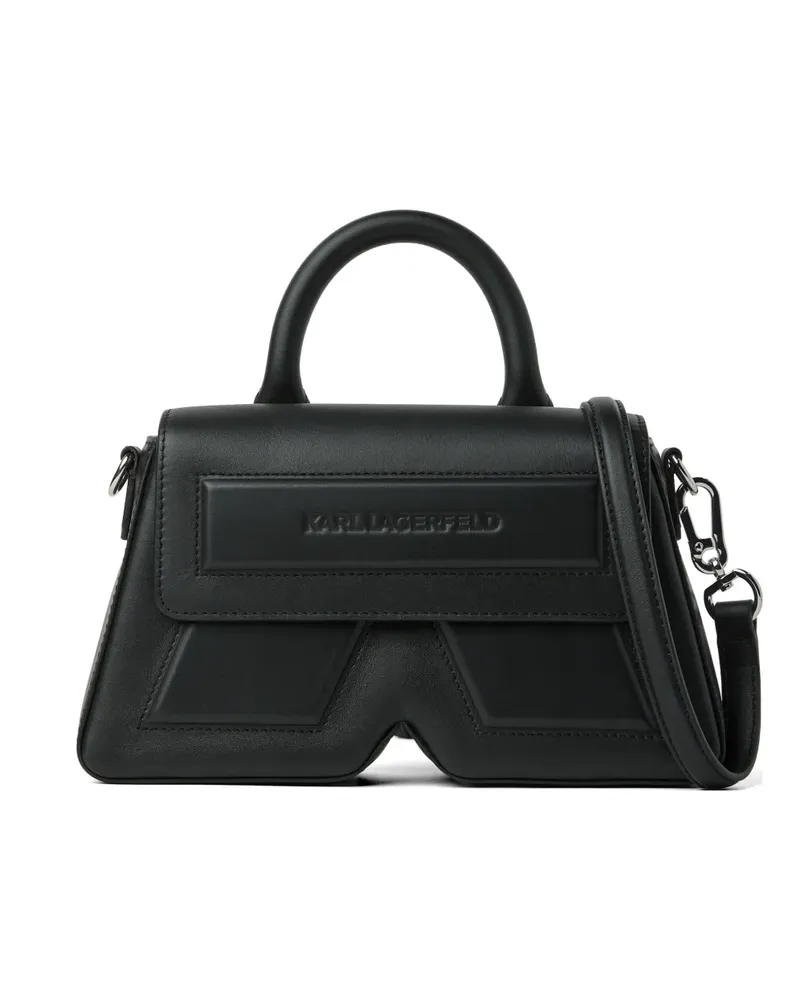 Karl Lagerfeld Ikon/K Tote Bag aus Leder - Schwarz Schwarz