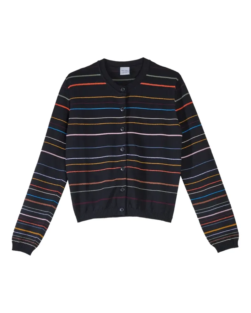 Paul Smith Cardigan mit Streifen - Schwarz Schwarz