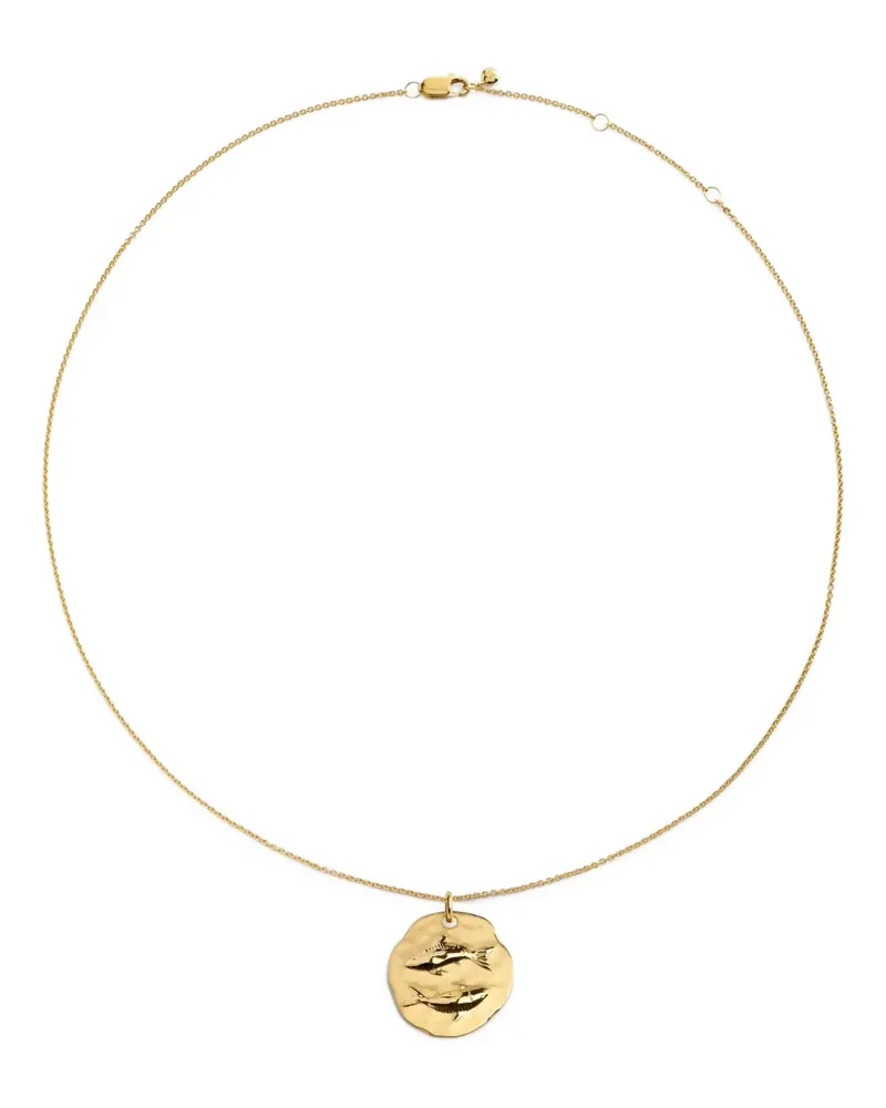 Monica Vinader GP Zodiac Pisces Halskette - Gold Gold