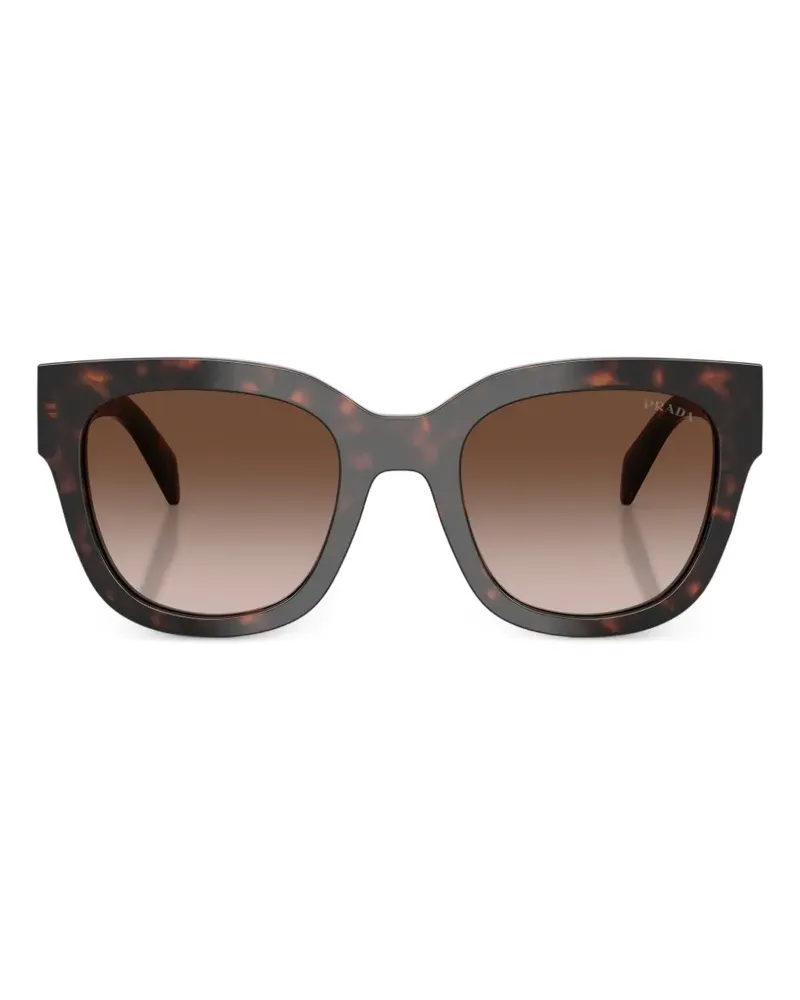 Prada tortoiseshell-effect square-frame sunglasses - Braun Braun