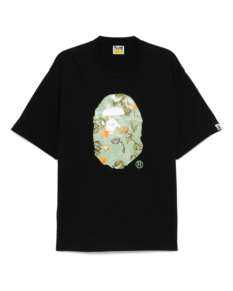 BAPE T-Shirt mit Logo-Print - Schwarz Schwarz
