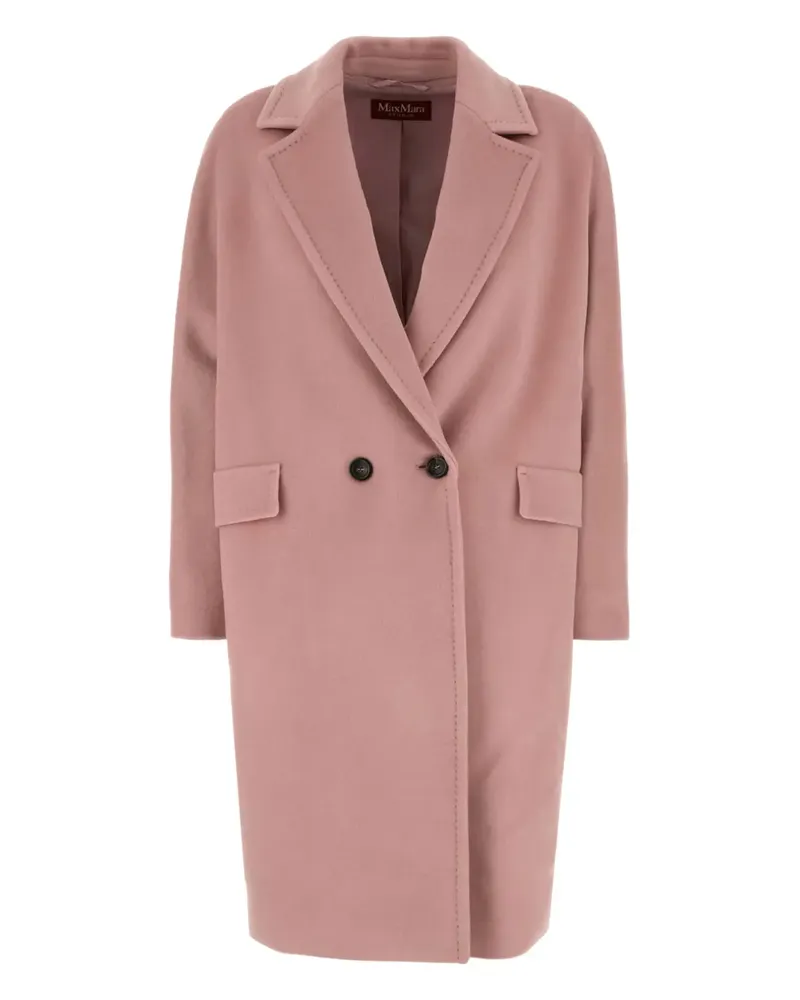 Max Mara Doppelreihiger Mantel - Rosa Rosa