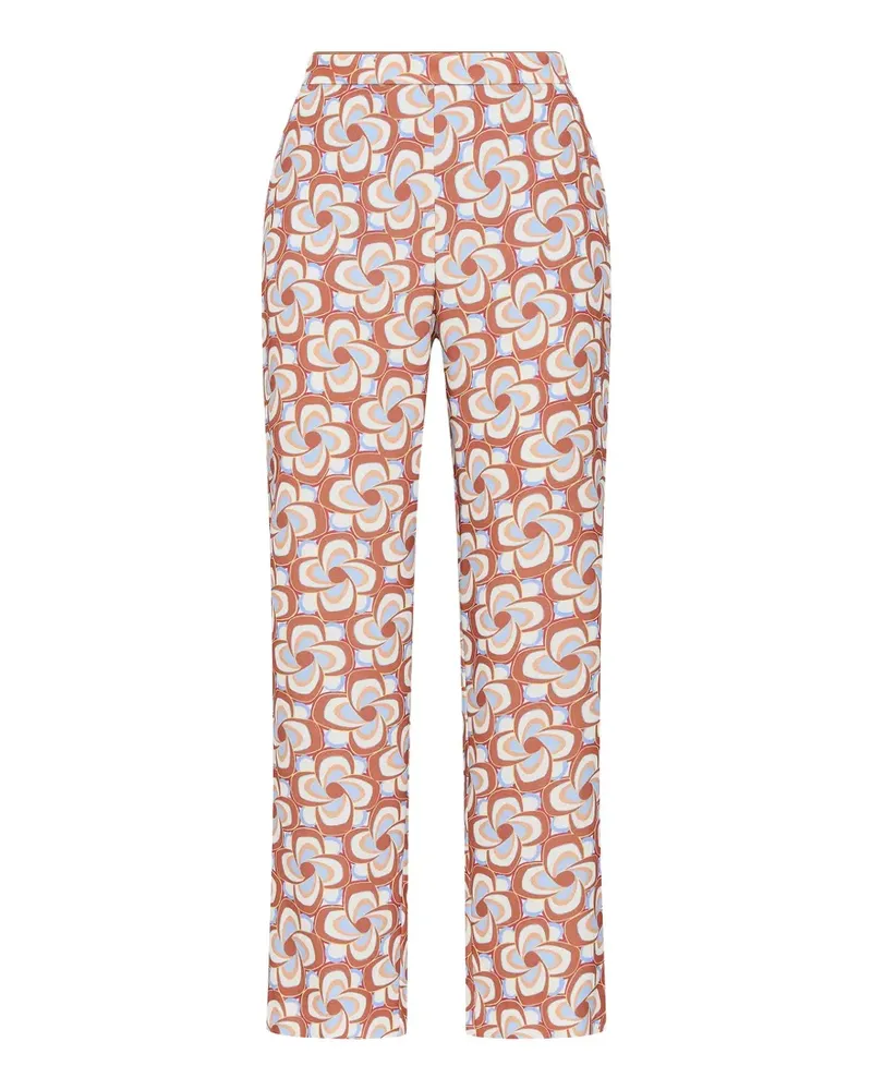 Maliparmi Hose mit Moulinè-Print - Braun Braun