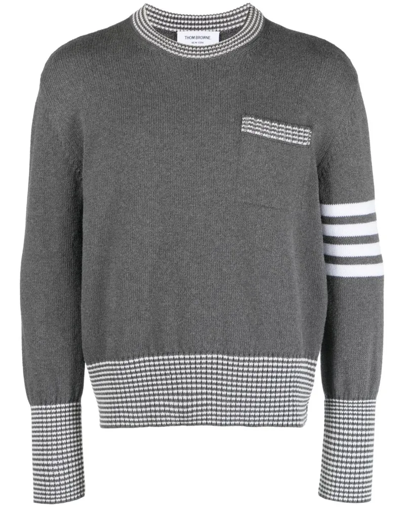 Thom Browne Hector Pullover mit Rundhalsausschnitt Grau