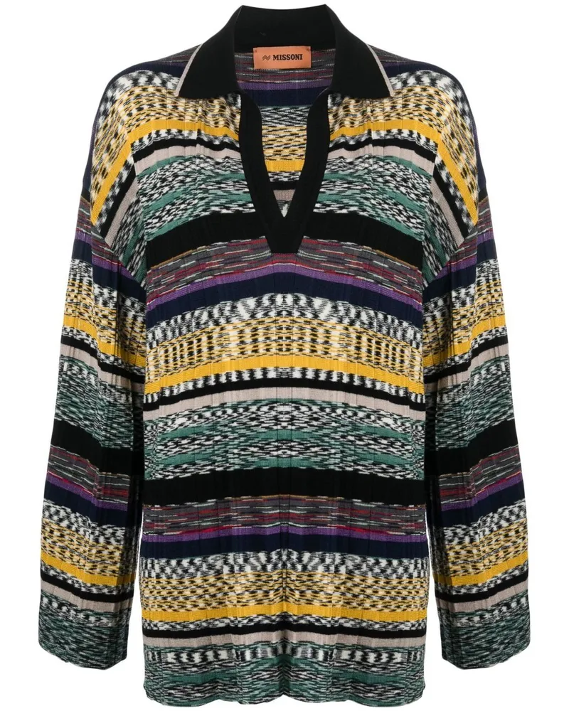 Missoni Sweatshirt mit Streifen - Grün Grün