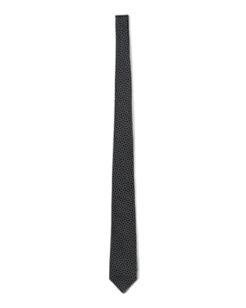 Emporio Armani jacquard silk tie - Blau Blau