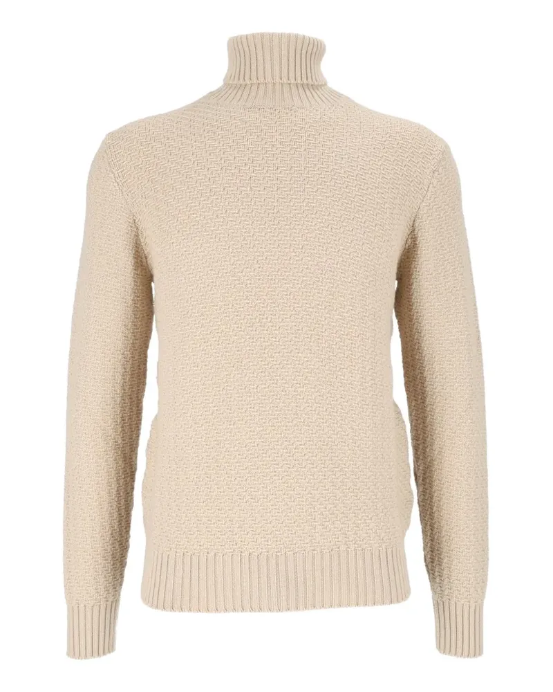 CIRCOLO 1901 Rollkragenpullover mit Korbgeflecht - Nude Nude