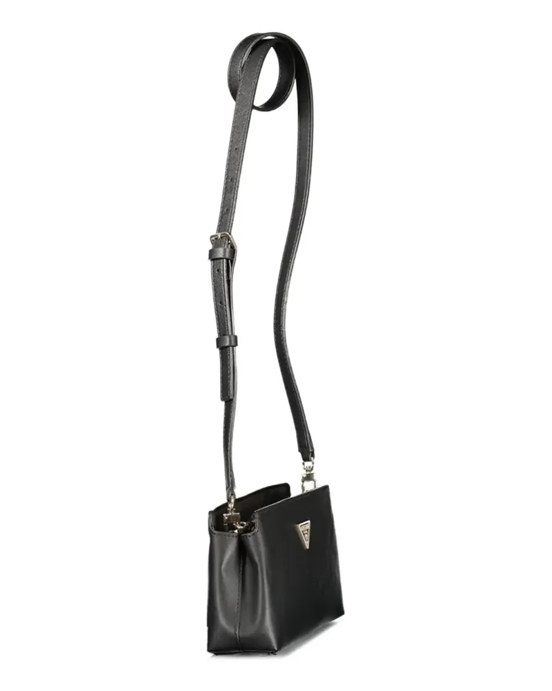 Guess logo-plaque tote bag - Schwarz Schwarz