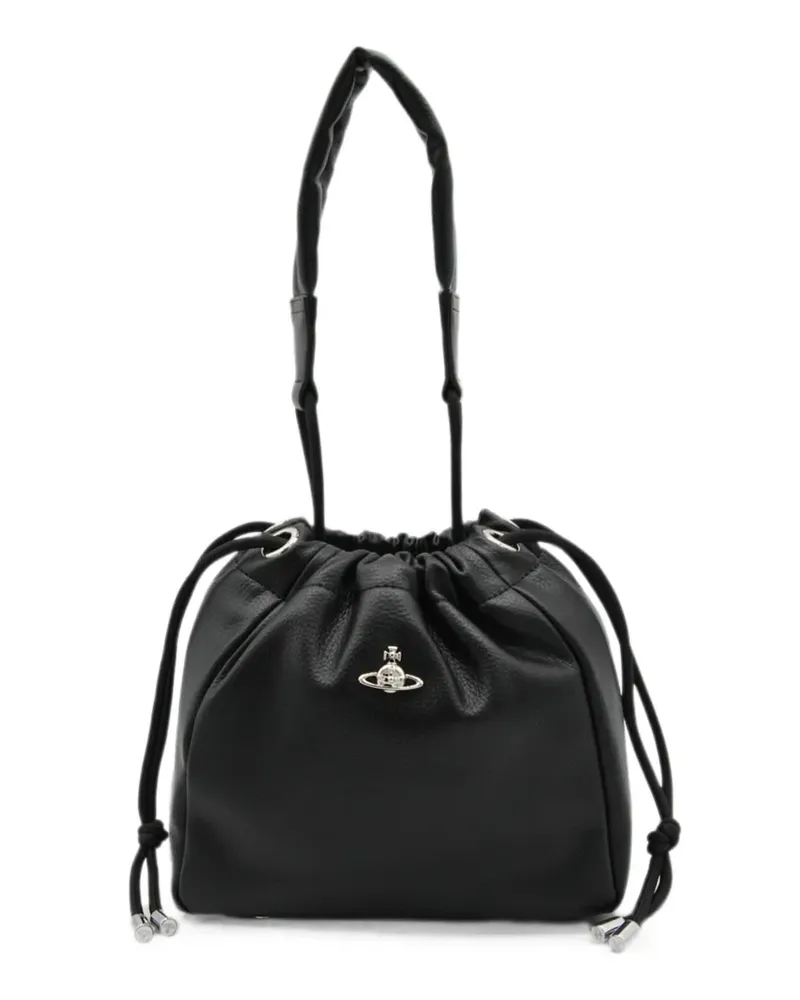 Vivienne Westwood logo-plaque bucket bag - Schwarz Schwarz