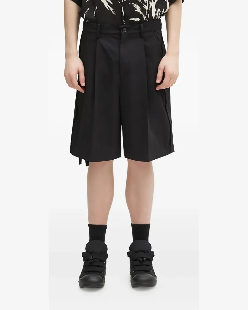 Undercover Shorts mit Bundfalten - Schwarz Schwarz