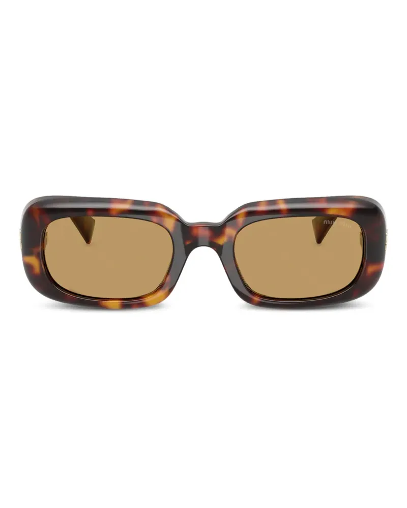 Miu Miu Rêverie rectangle sunglasses - Braun Braun