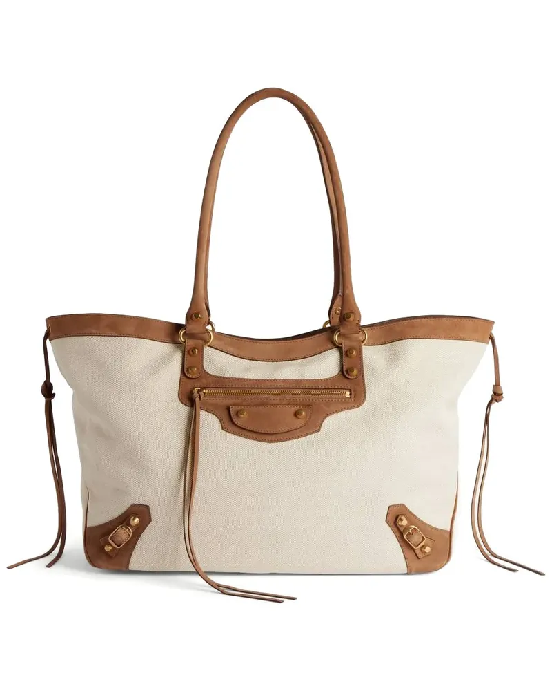 Balenciaga Mittelgroße Le City Tote Bag - Nude Nude