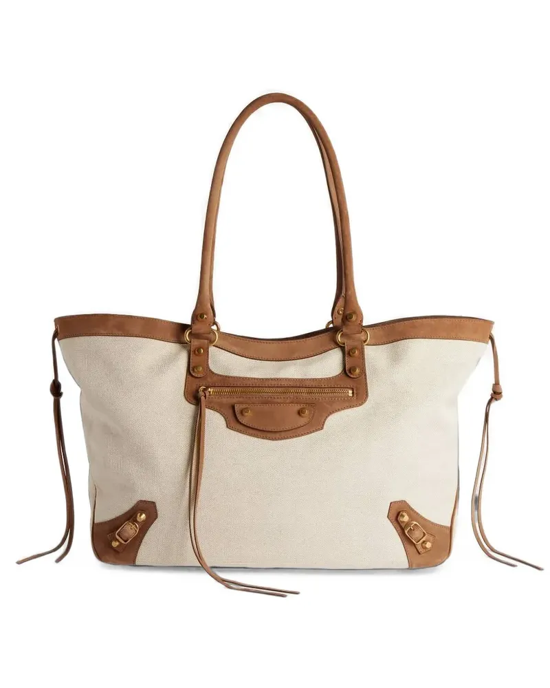 Balenciaga Mittelgroße Le City Tote Bag - Nude Nude