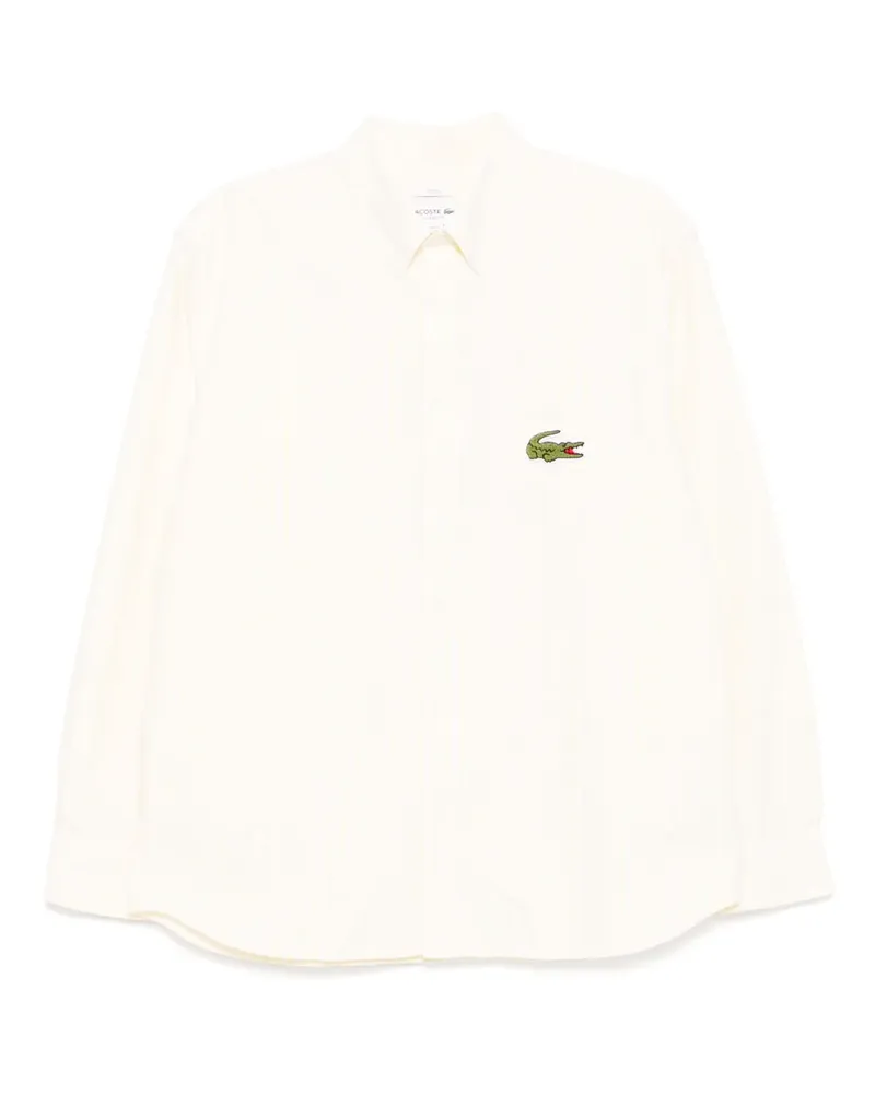Lacoste Hemd mit Logo-Patch - Gelb Gelb