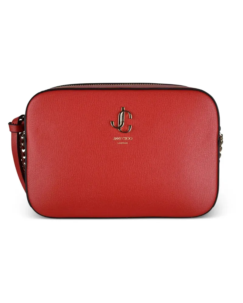 Jimmy Choo Schultertasche mit Kette - Rot Rot