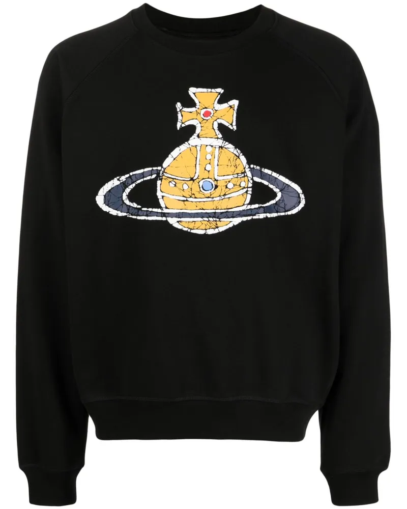 Vivienne Westwood Sweatshirt mit Orb-Print Schwarz