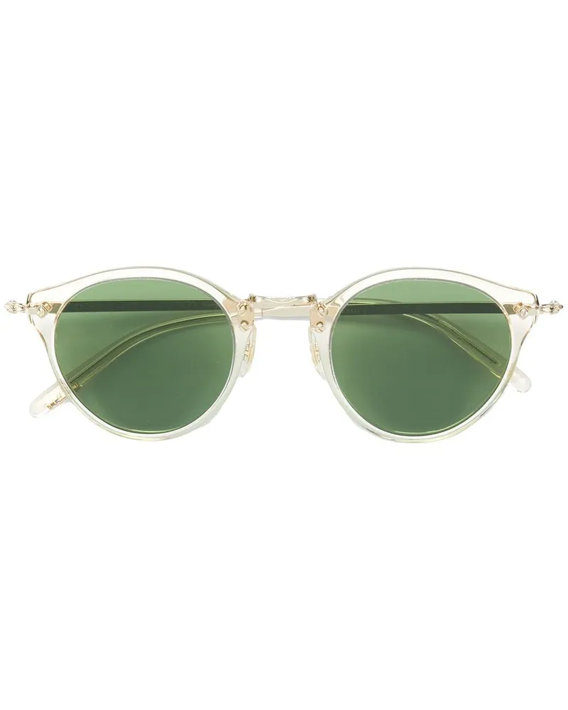 Oliver Peoples Sonnenbrille mit rundem Gestell - Metallic Metallic