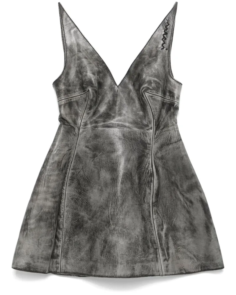 Marni Ausgestelltes Minikleid - Grau Grau