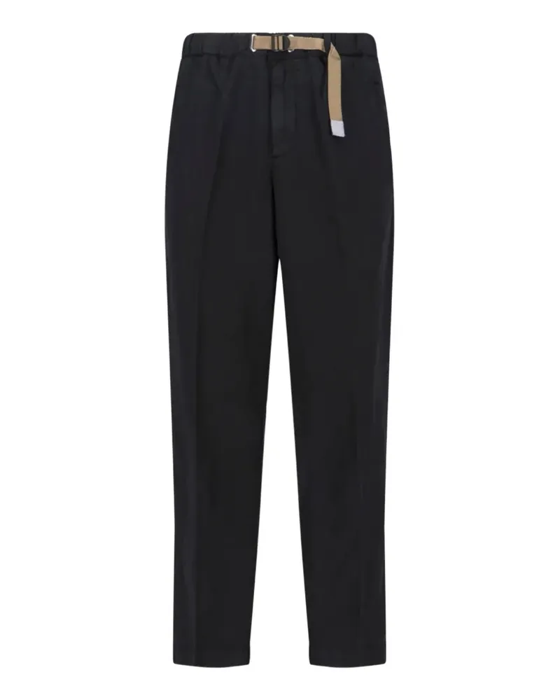 PLAN C belted trousers - Schwarz Schwarz