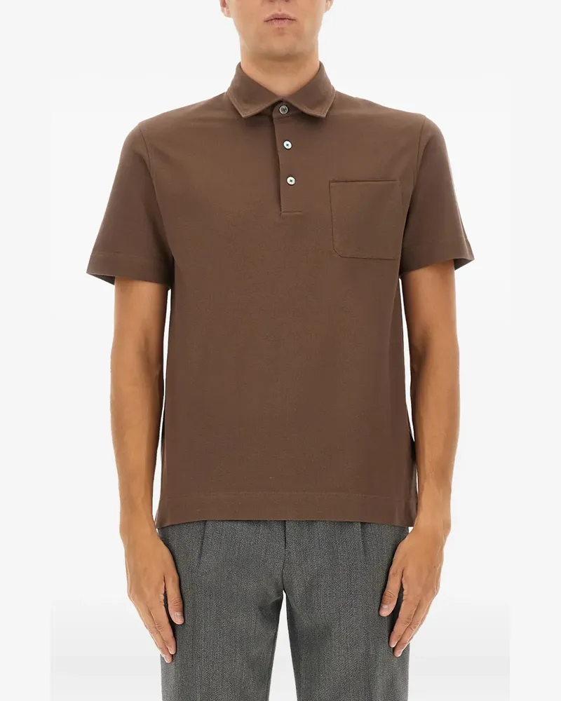 Ermenegildo Zegna pocket polo shirt - Braun Braun