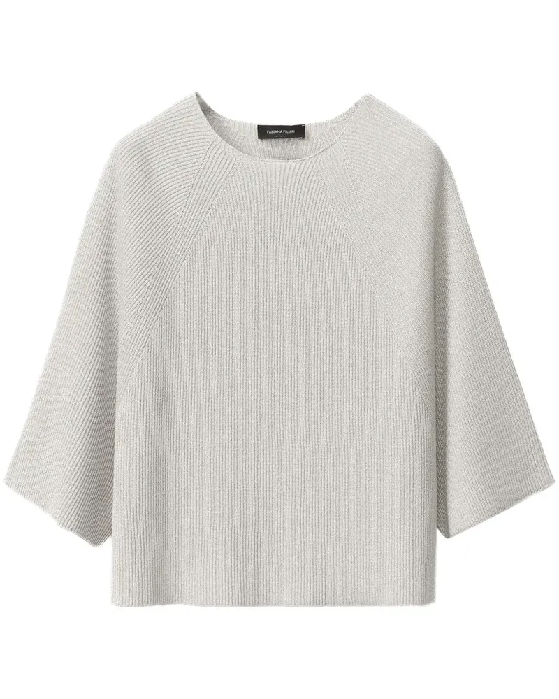 Fabiana Filippi Gerippter Pullover - Grau Grau