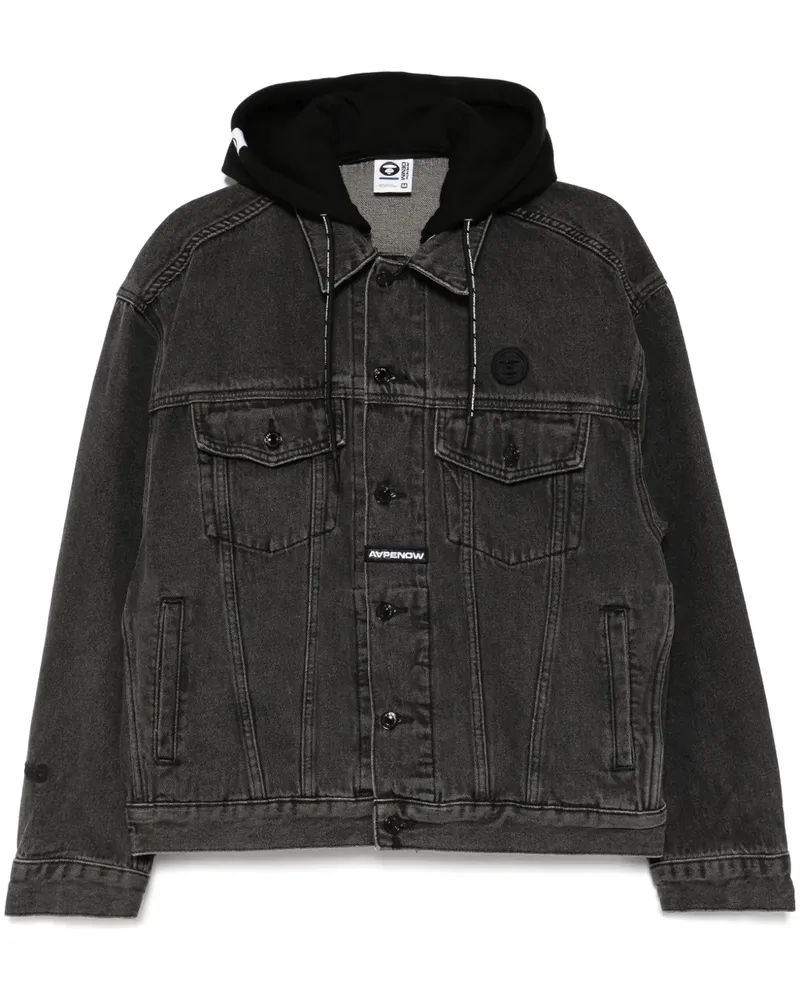 BAPE AAPENOW Jeansjacke - Schwarz Schwarz