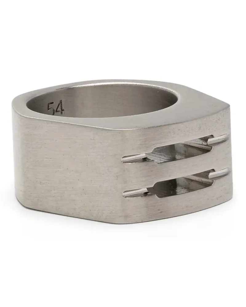 Rick Owens Breiter Ring - Silber Silber