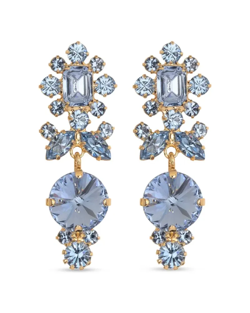 Jennifer Behr Albertina Ohrringe mit Kristallen - Gold Gold