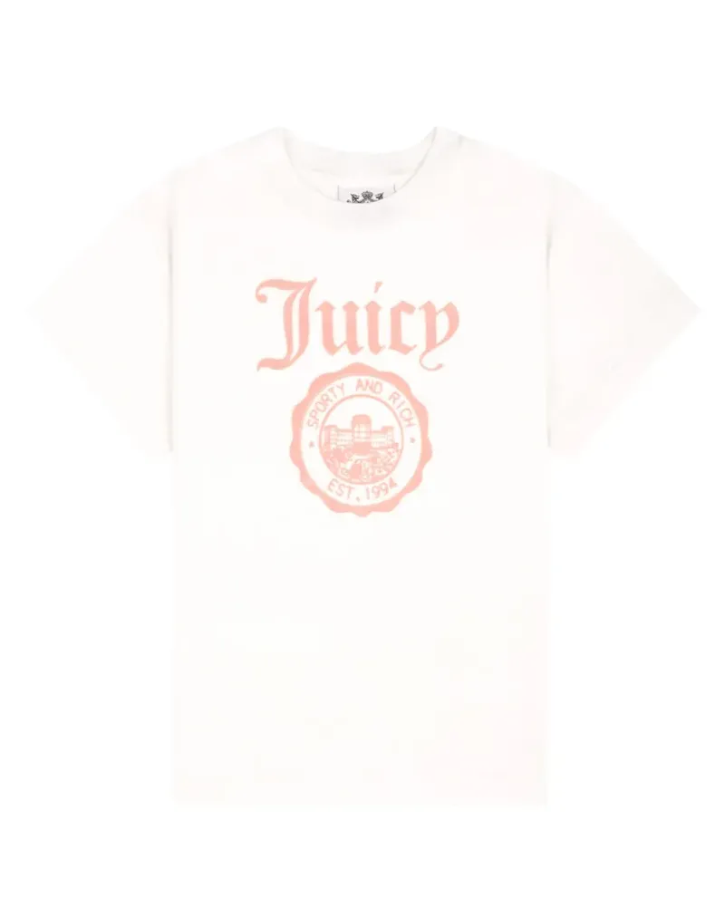 Juicy Couture x R T-Shirt mit Logo-Print - Weiß Weiß