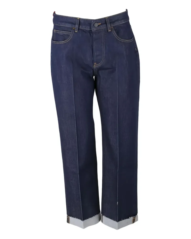 Liviana Conti Jeans mit umgeschlagenem Saum - Blau Blau