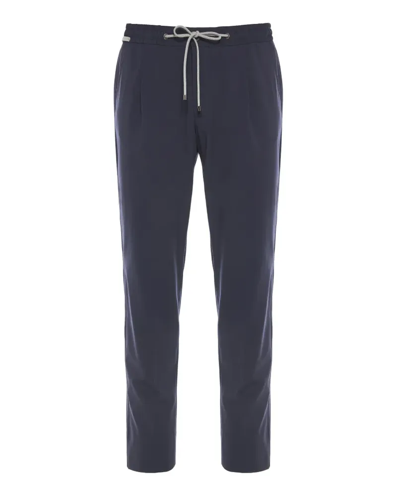 Corneliani Hose mit Kordelzug - Blau Blau