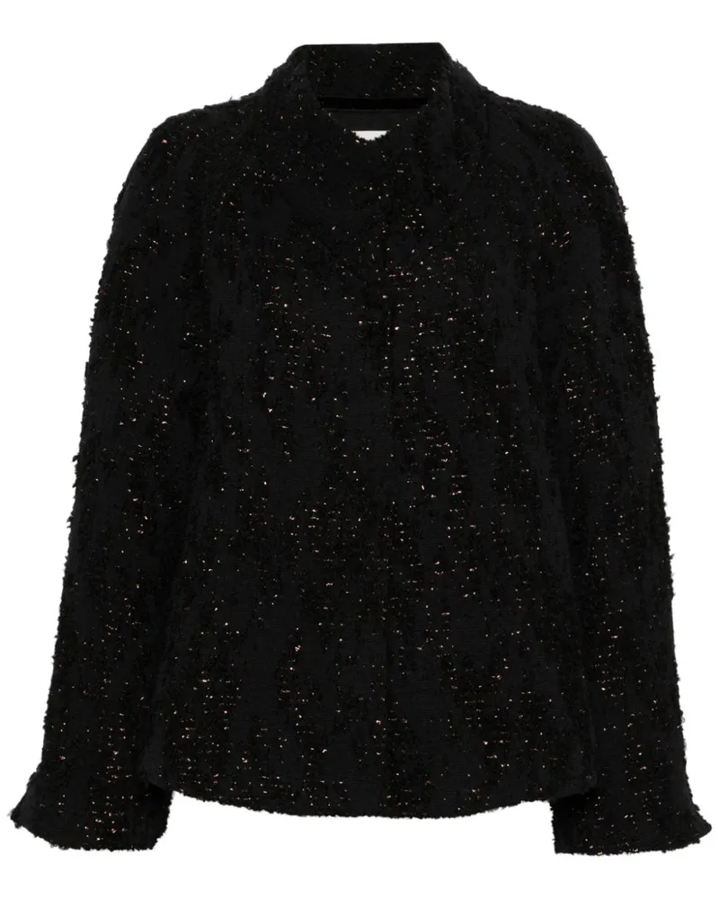 forte_forte Tweed-Jacke - Schwarz Schwarz
