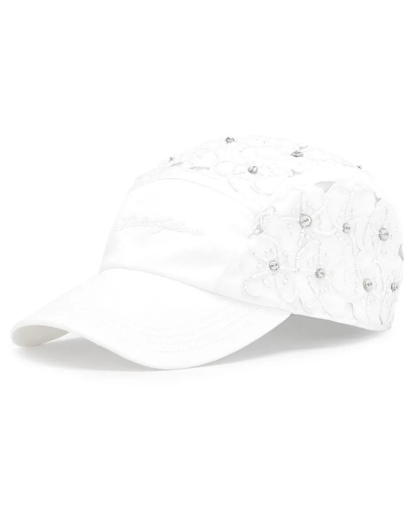 Dolce & Gabbana Baseballkappe mit Lochstickerei - Weiß Weiß