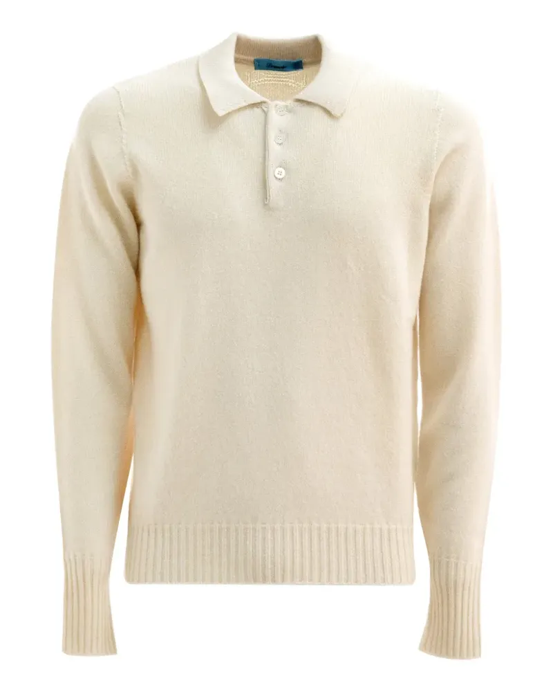 Drumohr  Pullover mit Poloshirtkragen - Nude Nude