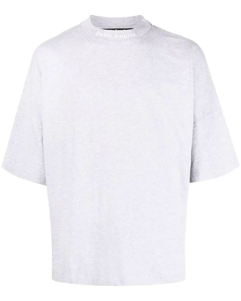 Palm Angels T-Shirt mit Logo-Print - Grau Grau